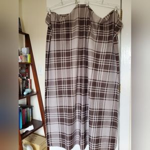 Throw Blanket plaid gray